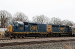 CSX 2218 & 6943 shove on train F729-23